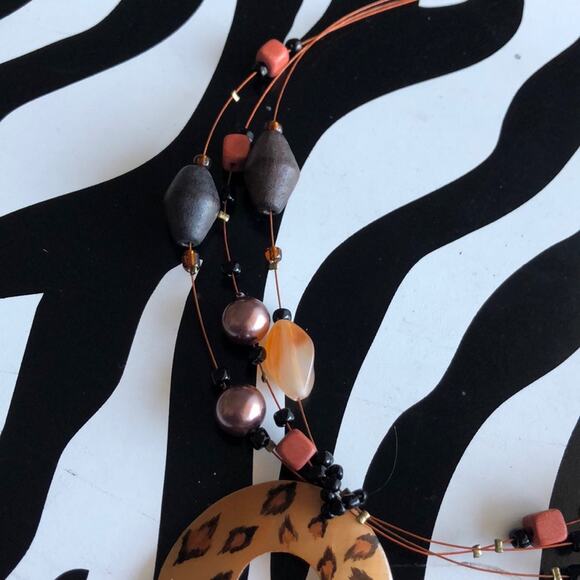 3 for $30 Stephan & Co Animal Print Necklace - Picture 3 of 5